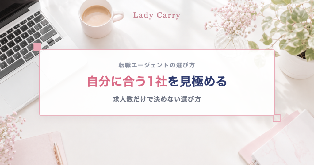 転職エージェントの選び方を解説するアイキャッチ画像