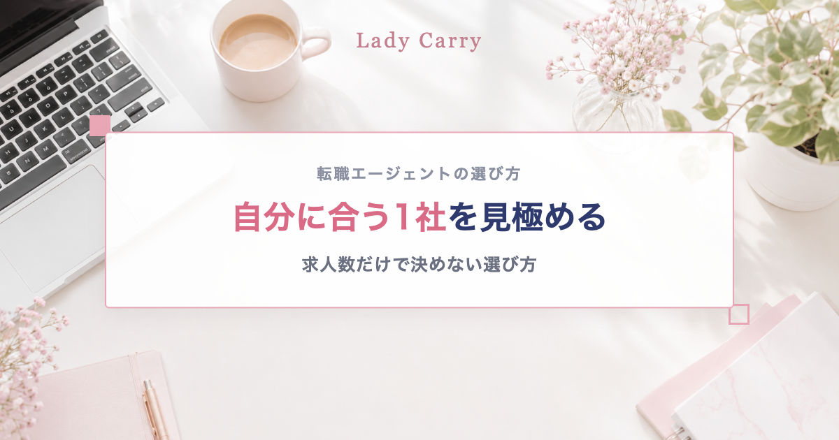 転職エージェントの選び方を解説するアイキャッチ画像