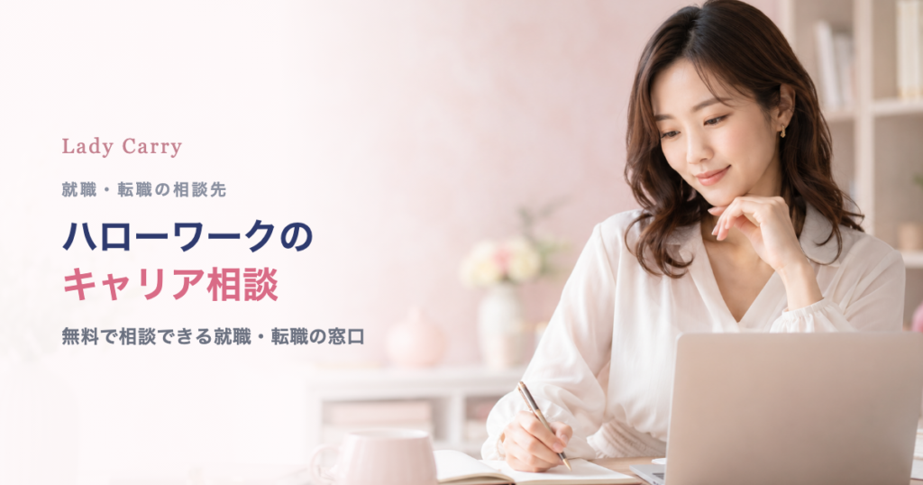 ハローワークのキャリア相談を案内するアイキャッチ画像