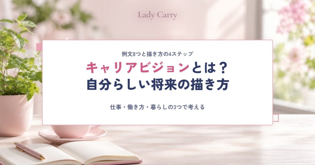 キャリアビジョンとは？例文8つと、自分らしい描き方の4ステップ