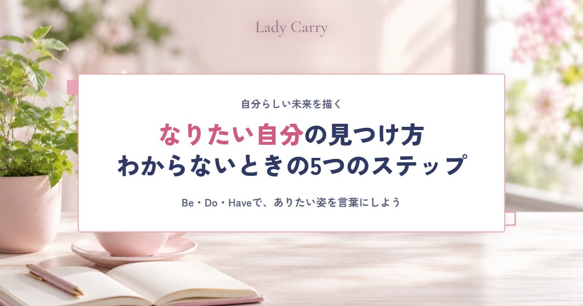 なりたい自分の見つけ方|わからないときに考えたい5つのステップと書き出し例