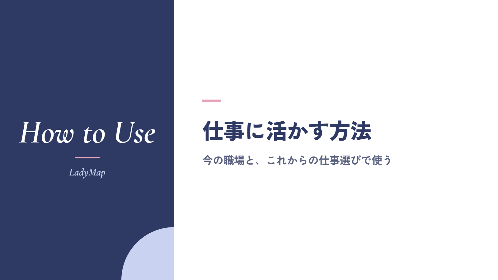 自分の取扱説明書を仕事に活かす方法