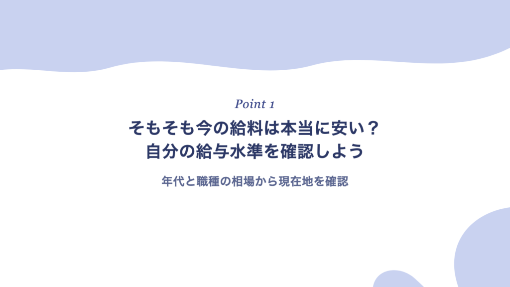そもそも今の給料は本当に安い?自分の給与水準を確認しよう